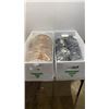 Image 1 : BOX OF #40 ZIPPERS TEN 130 INCH AND BOX OF 1 INCH HOOK TAPE