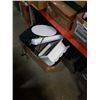 Image 1 : BOX OF DEFECTIVE STORE RETURN: KITCHENAID DRYING RACK, VENT FAN COOLER AND MORE