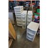 Image 1 : 6 PLASTIC ORGANIZERS - ONE 7 DRAWER, TWO 4 DRAWER, THREE 1 DRAWER