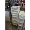 Image 4 : 6 PLASTIC ORGANIZERS - ONE 7 DRAWER, TWO 4 DRAWER, THREE 1 DRAWER