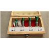 Image 2 : NEW 4PC DOVE TAIL ROUTER BIT SET