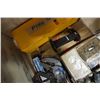 Image 10 : ROLLING WOOD TOOL CHEST WITH HASP CONTAINS ELECTRICIANS TOOLS AND SUPPLIES