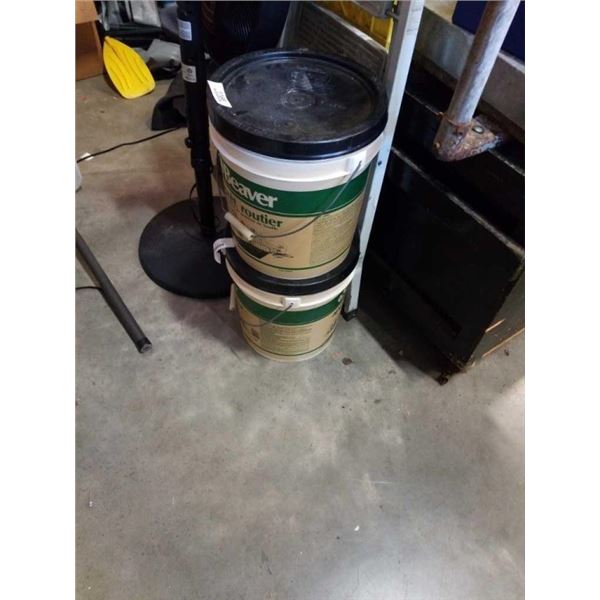 2 PAILS OF BEAVER DRIVEWAY SEALER - COAL TAR EMULSION