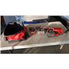 Image 1 : MILWAUKEE M18 CORDLESS TOOL SET - 2 IMPACT GUNS, HAMMER DRILL, 2 BATTERIES AND CHARGER - TESTED AND 