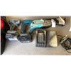 Image 2 : MAKITA CORDLESS TOOL SET - IMPACT GUN, SAWZALL, 2 BATTERIES AND CHARGER - TESTED AND WORKING