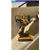 Image 2 : DEWALT CORDLESS TOOL KIT - DRILL, IMPACT GUN, ANGLE GRINDER, 3 BATTERIES AND CHARGER - TESTED WORKIN