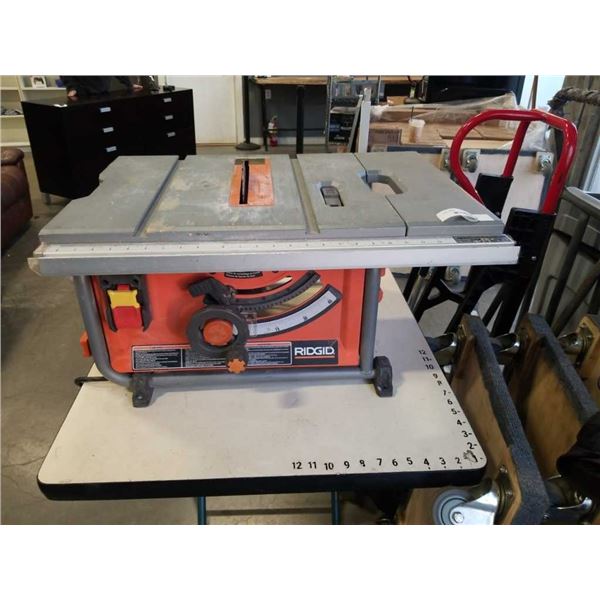 RIDGID PORTABLE TABLE SAW - TESTED WORKING