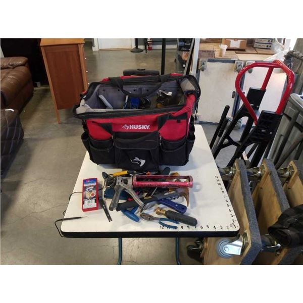 HUSKY ROLLING TOOLBAG WITH CONTENTS