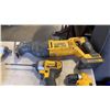 Image 6 : DEWALT CORDLESS TOOL SET - SAWZALL, ANGLE GRINDER, 3 IMPACT GUNS, DRILL, 4 BATTERIES AND CHARGER - T