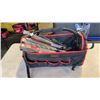 Image 1 : TOOLBAG WITH TOOLS AND LARGE DRILL BITS