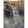 Image 1 : 6 FOOT YELLOW FIBERGLASS A FRAME LADDER