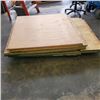 Image 1 : 9 PIECES PLYWOOD AND OSB WOOD SHEETS - 4 x 4 FOOT AND 4 FOOT x 64 INCHES
