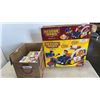 Image 1 : BOX OF 50+ COLLECTIBLE ARCHIE COMIC BOOKS AND RESCUE HEROES POLICE CAR