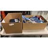 Image 1 : 2 BOXES OF CLOTHES, NEW PANTS SIZE 42