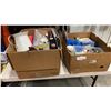 Image 1 : 2 BOXES OF ESTATE GOODS, CHINA, COLLECTABLE MINIATURE LIQUOR BOTTLES