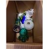 Image 2 : LOT OF METAL AND ART GLASS DECOR