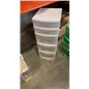 Image 2 : 4 PLASTIC ORGANIZERS - THREE 3 DRAWER AND ONE 5 DRAWER