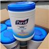 Image 4 : NEW BOX OF 6 TUBS PURELL SANITZING WIPES KILLS 99.9% GERMS 276 WIPES PER TUB RETAIL $140 PER BOX