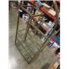 Image 2 : BRASS AND GLASS MULTI TIER SHELF