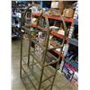 Image 3 : BRASS AND GLASS MULTI TIER SHELF