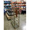 Image 4 : BRASS AND GLASS MULTI TIER SHELF