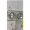 Image 2 : 1958 CANADIAN COIN SET BC CENTENNIAL TOKEN POLE DOLLAR .800 SILVER