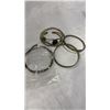 Image 2 : 159 GRAMS OF.925 SILVER RINGS AND BRACLETS
