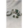 Image 2 : 98 GRAMS OF.925 SILVER BRACELETS AND RINGS