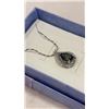 Image 3 : MYSTIC TOPAZ AND DIAMOND NECKLACE PEAR-CUT STERLING SILVER, 18" CHAIN RETAIL $225