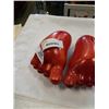 Image 3 : 2 WOOD FOOT PIGGY BANKS