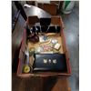 Image 1 : TRAY OF VINTAGE AND ANTIQUE COLLECTIBLES MEDALS, POCKET WATCHES AND MORE