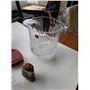 Image 2 : CRYSTAL PUNCH BOWL AND CRYSTAL VASES, ICE BUCKET