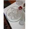 Image 7 : CRYSTAL PUNCH BOWL AND CRYSTAL VASES, ICE BUCKET