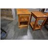 Image 3 : 3 OAK ENDTABLES