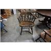 Image 2 : WOOD DINING TABLE WITH 3 LEAFS AND 9 CHAIRS