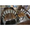 Image 9 : WOOD DINING TABLE WITH 3 LEAFS AND 9 CHAIRS