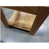 Image 3 : PAIR OF OAK GLASSTOP ENDTABLES