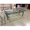Image 4 : METAL FRAME GLASSTOP COFFEE AND ENDTABLE