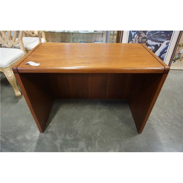 WOOD DESK 27 INCHES TALL, 37 WIDE