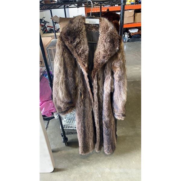 RACCOON FUR OVERCOAT