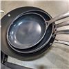 Image 5 : 3 PC TFAL PANS, 3 PC BLUE DIAMOND PANS AND WOK