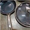 Image 2 : GREEN PAN, BLUE DIAMOND PAN AND 2 ASIAN WOKS