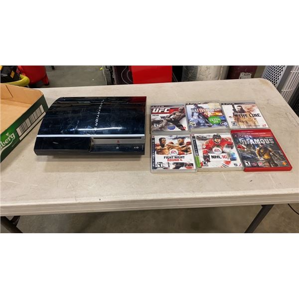 PS3 CONSOLE WITH GAMES