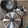 Image 3 : 2 WOLL DETACHABLE HANDLE PANS, WITH WOK AND ROCK GRIDDLE