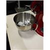 Image 2 : KITCHEN AID ARTISAN TILT MIXER WITH BOWL AND ACCESSORIES - MINIMUM SPEED 2, MUST UNPLUG TO TURN OFF