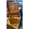 Image 2 : WOOD JEWELRY CASE WITH FOLD OUT MIRROR
