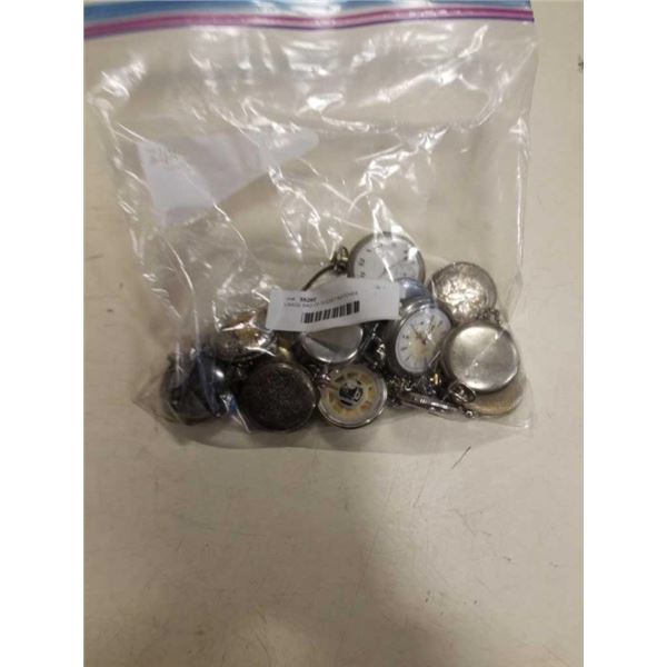 LARGE BAG OF POCKET WATCHES