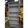 Image 1 : GREY BOOKSHELF - 83 INCHES TALL, 33 INCHES WIDE