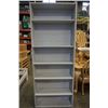 Image 2 : GREY BOOKSHELF - 83 INCHES TALL, 33 INCHES WIDE