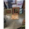 Image 1 : EASTERN SHADOWBOX ART, EASTERN PRINT AND 2 PRINTS